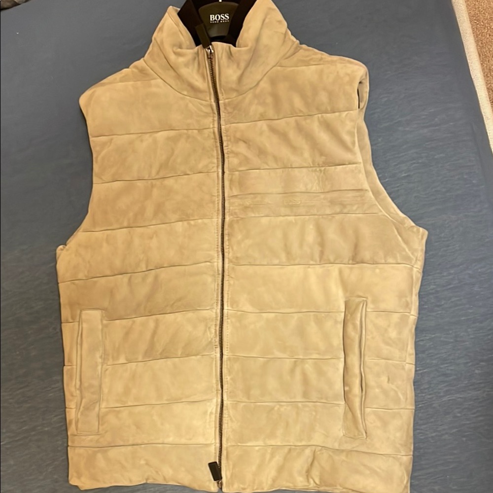 PORSCHE x HUGO BOSS | Goat Suede Vest, Size LARGE, BRAND NEW